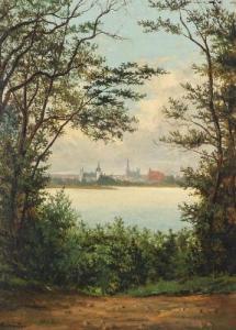 GüNTHER SCHWERIN Leopold 1865-1938,A view over Schwerin,Bruun Rasmussen DK 2018-07-30