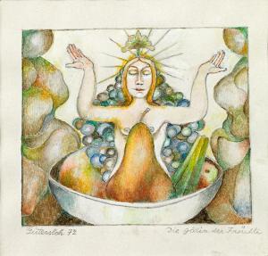 GÜTERSLOH Albert Paris 1887-1973,Die Göttin der Früchte,1972,im Kinsky Auktionshaus AT 2017-12-05