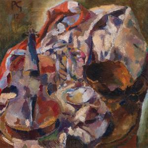 GÜTERSLOH Albert Paris 1887-1973,Stillleben mit Violine,1912,im Kinsky Auktionshaus AT 2023-11-27