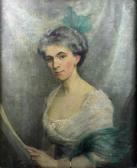 G Gwenny 1800-1900,Half length portrait of a Society lady,Canterbury Auction GB 2014-02-11