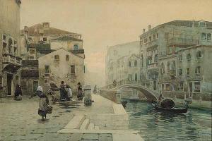 G. PANIGI,Women at the Well, Venice,Neal Auction Company US 2005-02-18