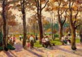 GAAL Ferenc 1891-1956,A summer afternoon at the park,Venduehuis NL 2016-11-16