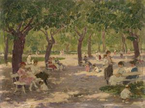 GAAL Ferenc 1891-1956,In the Park,Pinter HU 2022-01-16