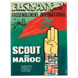 GAB 1970,Rassemblement international. Scout au Maroc,1957,Neret-Minet FR 2022-01-31