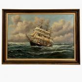 GABALI Alfred 1886-1963,On the Open Sea at Full Mast.,Auctions by the Bay US 2004-03-13