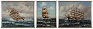 GABALI Alfred 1886-1963,Three works depicting ships.,,Eldred's US 2023-05-16