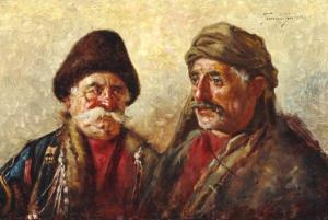 GABASHVILI Georgii Ivanovich 1862-1936,Two Georgians,1892,Bruun Rasmussen DK 2018-11-30