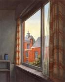 gabay yacov 1937,Landscape through the Window,Montefiore IL 2005-10-20