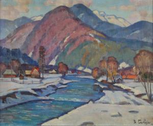 GABDA Vasily 1925-2003,Snowy Landscape,Tiroche IL 2023-09-20