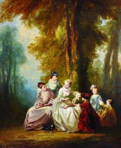 GABEEZ 1800,Elegant Ladies with Children,1857,John Nicholson GB 2016-10-12