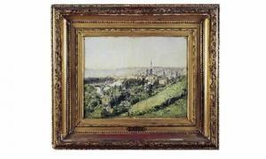 GABRIEL Justin 1838-1920,Vue panoramique de Rouen,Mercier & Cie FR 2000-10-22