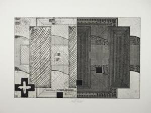 GACHNANG Johannes 1939-2005,Skizzenblatt für Kasimir Malewitsch,1971,Rusterholtz CH 2014-02-08