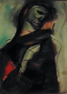 GACS GYORGY Z 1914-1978,Félrehajtott fejű nő,Feny Gallery HU 2010-06-10