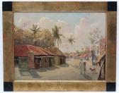 Gaddy A.E,An Indian Village with Figures,1903,Dickins GB 2017-10-06