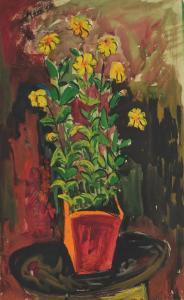 GADE Hari Ambadas 1917-2001,Untitled (Flowers),1946,Sotheby's GB 2024-03-18
