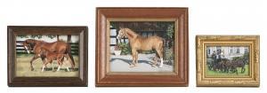 GADOURY Barbara,Three small paintings of horses,Eldred's US 2016-09-01