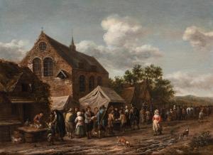 GAEL Barend 1635-1698,A busy market scene,Palais Dorotheum AT 2023-05-03