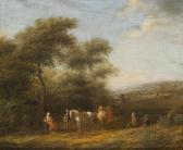 GAEL Barend 1635-1698,A forest landscape with a group of riders,Palais Dorotheum AT 2014-06-24