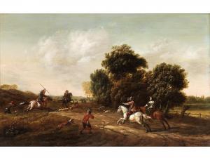 GAEL Barend 1635-1698,AUF DER JAGD,Hampel DE 2023-06-29