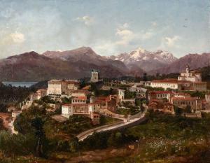 Gaetano Gariboldi 1815-1875,Veduta di Besozzo,Cambi IT 2023-07-27