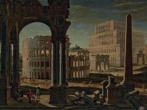 GAGLIARDI Filippo 1606-1659,A capriccio with the Colosseum,Christie's GB 2010-01-27