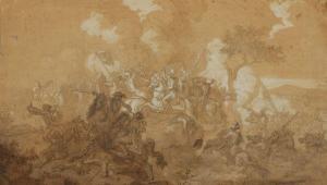 GAGNEREAUX Benigne 1756-1795,Scène de bataille,Damien Leclere FR 2019-03-29