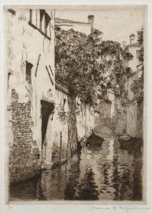 GAGNON CLARENCE A 1887-1942,Canal San Agostino, Venice,1906,Jackson's US 2015-11-17