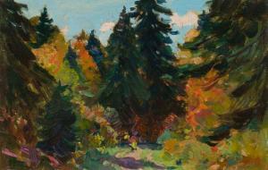 GAGNON Clarence Alphonse 1881-1942,Dans le bois, Charlevoix,Heffel CA 2019-05-29