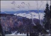 GAGNON Clarence Alphonse 1881-1942,Hills of Baie-Saint-Paul,1908,Heffel CA 2009-11-26