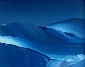 GAGNON René 1927,Untitled - Blue Landscape,Westbridge CA 2017-11-05