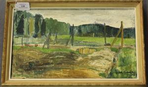 GAHMBERG LARS HENRIK 1928,View of Groundworks,1954,Tooveys Auction GB 2016-11-02