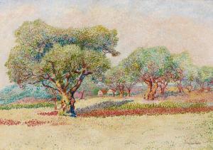 GAIDAN Louis 1847-1925,Paysage aux oliviers,Artcurial | Briest - Poulain - F. Tajan FR 2020-03-10