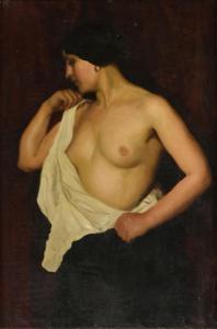 GAIGHER Horazio 1870-1938,Nude Beauty with Earrings,1904,Simpson Galleries US 2021-02-06