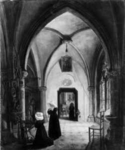 GAIL Matthias Joseph,Betende Ordensschwestern in einem gotischen Kloste,Lempertz 2005-11-18