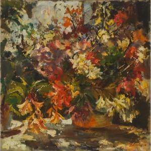 Gailis Janis 1903-1975,STILL LIFE OF FLOWERS, 1947,1947,Waddington's CA 2022-09-15