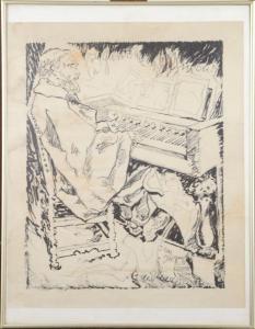 GAILLIARD Jean Jacques 1890-1976,Ensor au Piano,Galerie Moderne BE 2013-01-22