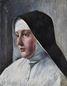 GAIMER A 1800-1800,portrait of a nun,1894,Burstow and Hewett GB 2012-03-28