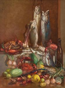 GAING NGWE 1901-1967,Still Life with Fish,1960,Sotheby's GB 2023-02-28