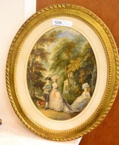GAINSBOROUGH,An elegant couple standing in a landscape,Tennant's GB 2016-05-21