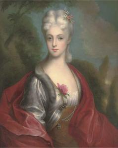 GAINSBOROUGH Thomas,Portrait of a lady, half-length, in a red wrap, a ,Christie's 2005-08-24