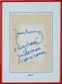GAINSBOURG SERGE 1928-1991,Autographe de Serge Gainsbourg,VanDerKindere BE 2020-01-21