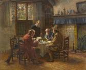 GAISSER Max 1857-1922,A Dutch interior with men at the table,Rosebery's GB 2021-07-20