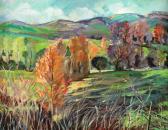 Galaction Xambra Lucki 1906-2000,Autumn Landscape,Artmark RO 2024-02-20