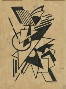 GALADZEV Petr Stepanovic 1900-1971,Graphic Composition,1920,MacDougall's GB 2019-11-25