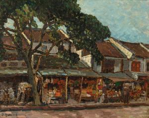 GALAND Jules 1869-1924,Rue de cuivre in Hanoi,1913,Sotheby's GB 2022-04-20