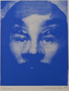 GALANTAI Gyorgy 1941,Portrévariáció - kék,1978,Arte Galeria es Aukcios Iroda HU 2010-09-18