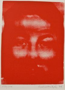 GALANTAI Gyorgy 1941,Portrévariáció - piros,1978,Arte Galeria es Aukcios Iroda HU 2010-09-18