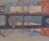 GALBALLY CECIL 1911-1995,A View of Brian Boru Bridge and St. Patrick's Quay,Adams IE 2019-09-25