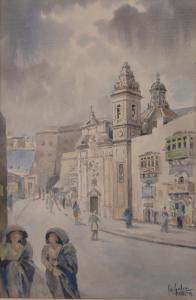 GALEA J 1900-1900,Street scene Malta,Burstow and Hewett GB 2016-12-14