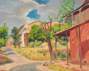 GALGIANI Oscar Vincent 1903-1994,Street scene, Mokelumme Hill,1936,John Moran Auctioneers 2021-08-10